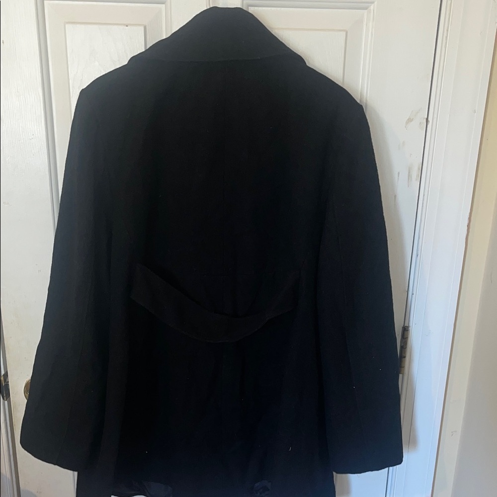 Jones New York Classic Black Pea Coat - Picture 6 of 7